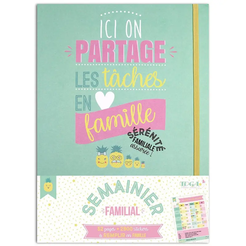 Kit de papeterie Semainier familial