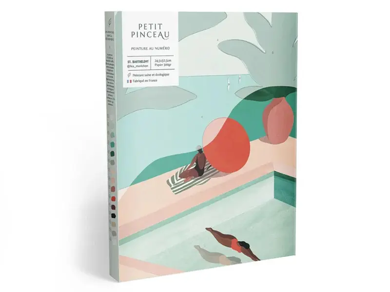 Kit peinture au numéro - St Barthélémy par Léa Morichon
