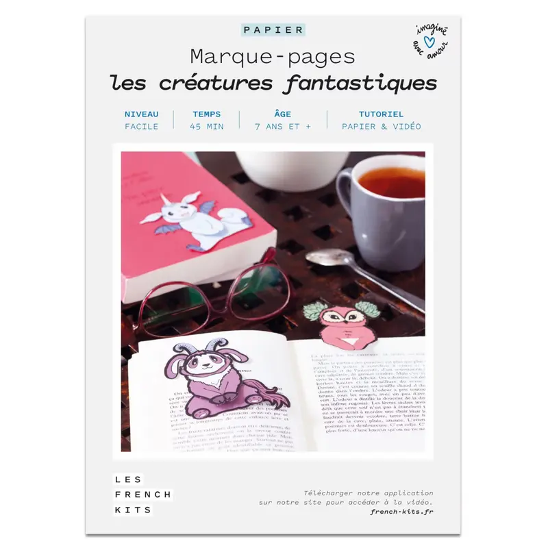 Kit pour créer 4 créatures fantastiques en papier