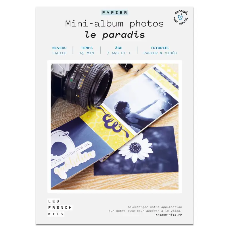 Kit pour mini album photos modèle le paradis