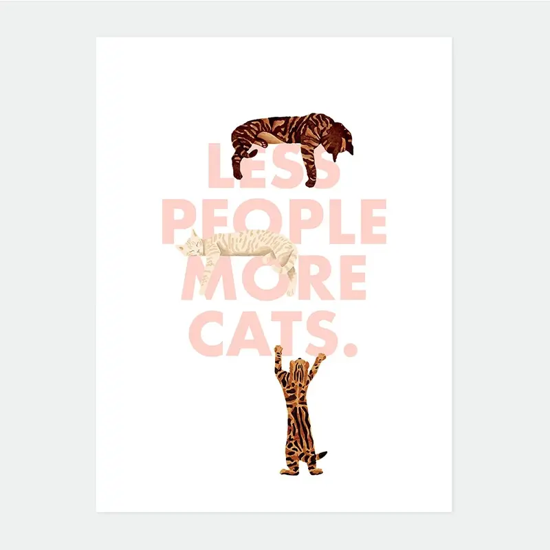 Less people More cats - Poster