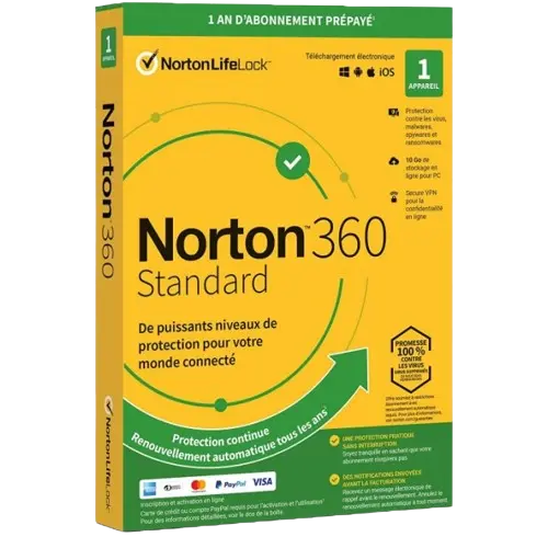 Licence Norton 360 pour PC, MAC, tablette Android