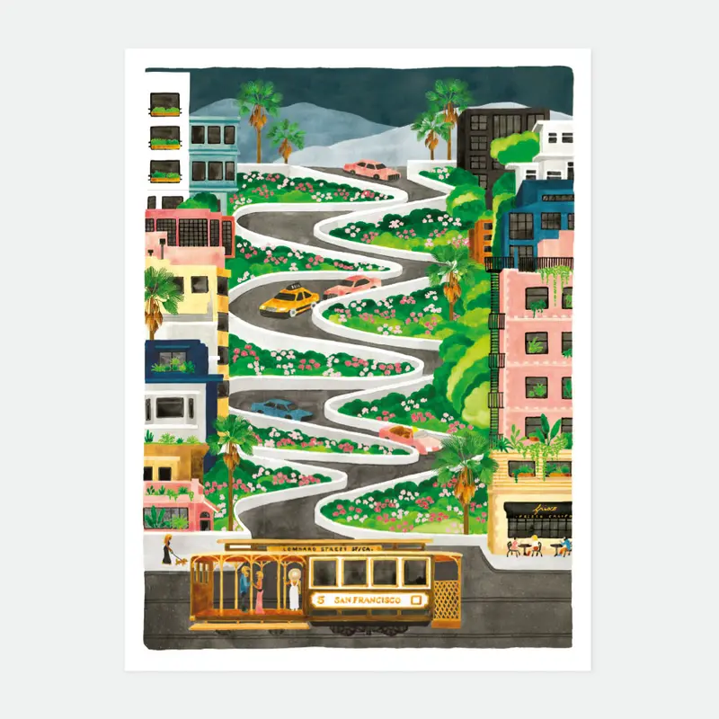 Lombard Street - Poster