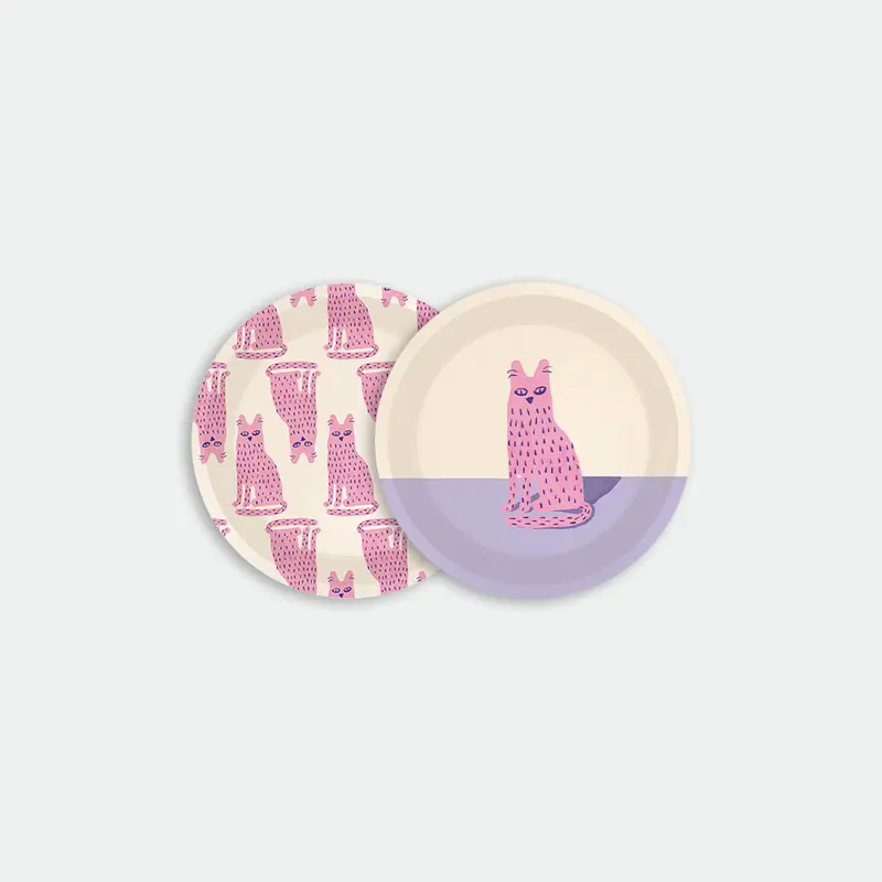 Lonely Cat - Coaster duo