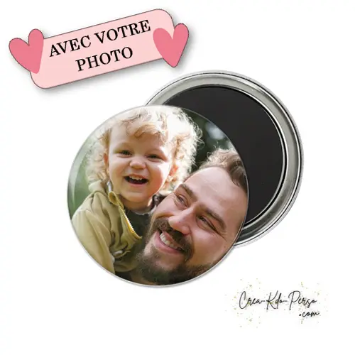 Magnet Frigo Personnalisé en Métal avec Photo | Créakdoperso