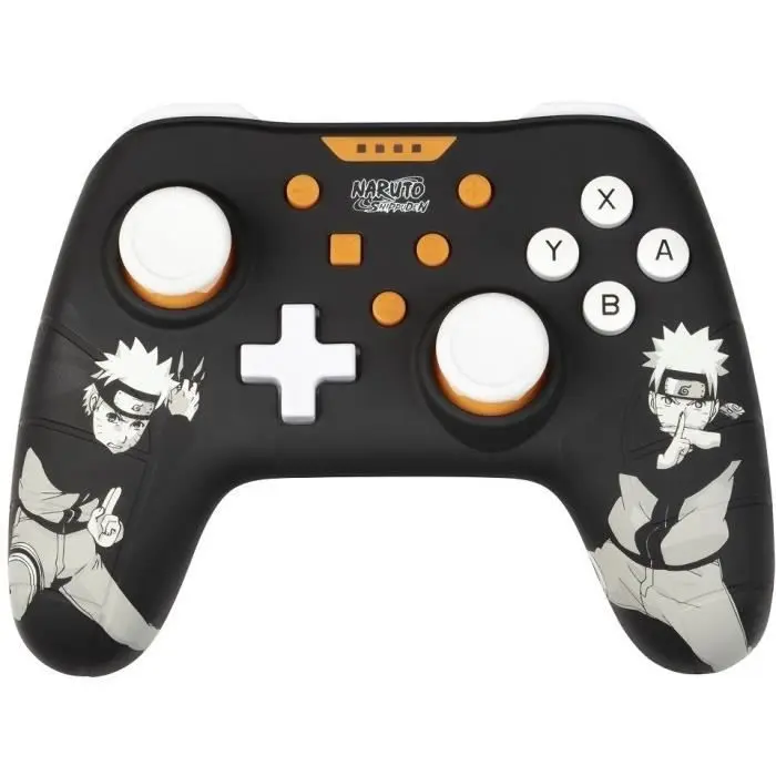 Manette filaire - KONIX - Naruto Shippuden Nintendo Switch / Switch 2 / PC - Fonction vibration - Câble 3 m - Motif Naruto - Noir