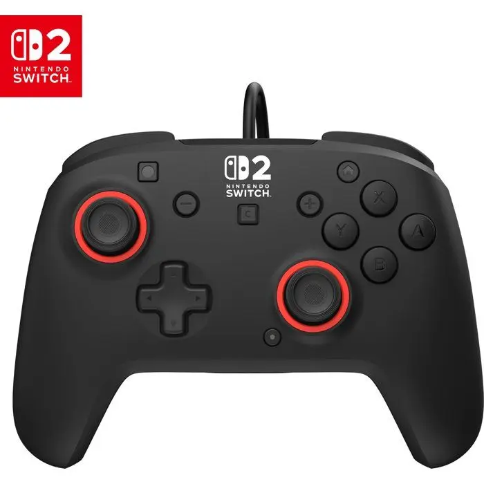 Manette Gaming filaire RGB - TURTLE BEACH - Rematch pour Nintendo Switch 2 - Noir
