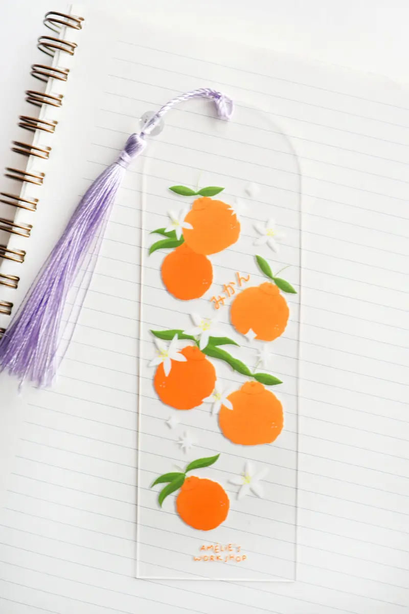 Marque-page orange
