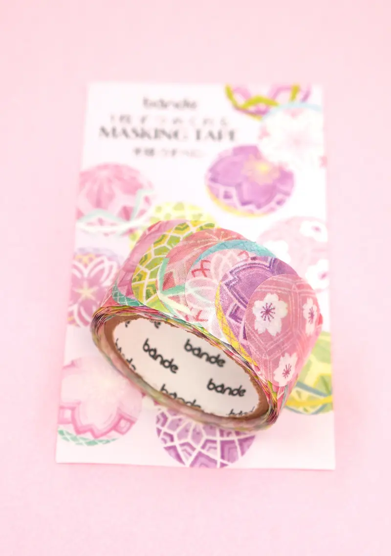 Masking tape stickers - Temari Urusubini