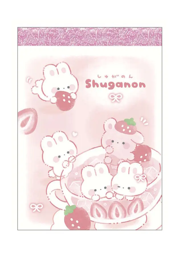 Memo pad - Shuganon et fraise
