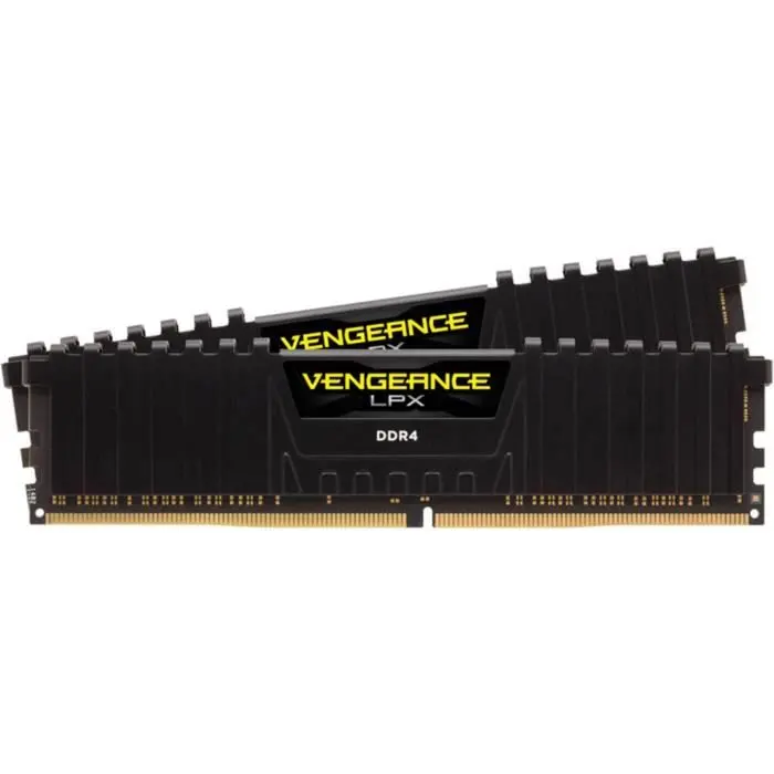 Mémoire RAM - CORSAIR - Vengeance LPX DDR4 - 16GB 2x8GB DIMM - 3200 MHz - 1.35V - Noir (CMK16GX4M2E3200C)