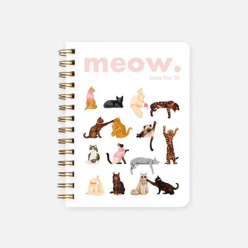 meow. - Notebook Spiral A5