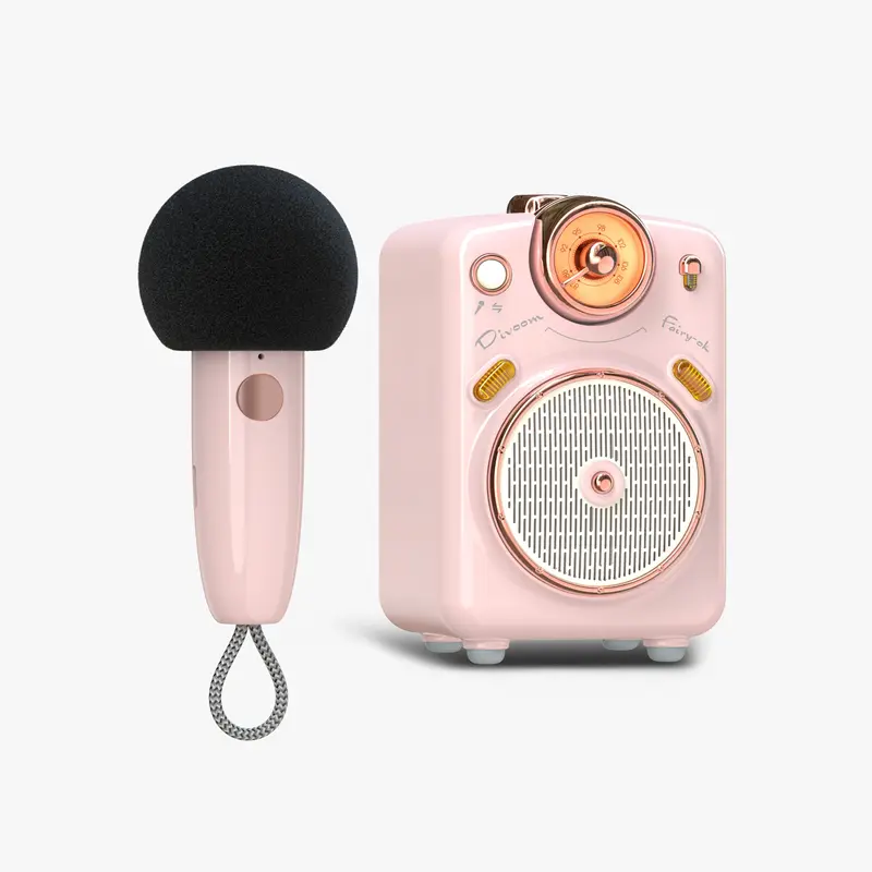 Mini enceinte karaoké Divoom Fairy-OK — micro sans fil et écran pixel art
