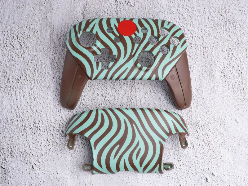 Mint Zebra - Nintendo Switch Custom Controller Shells