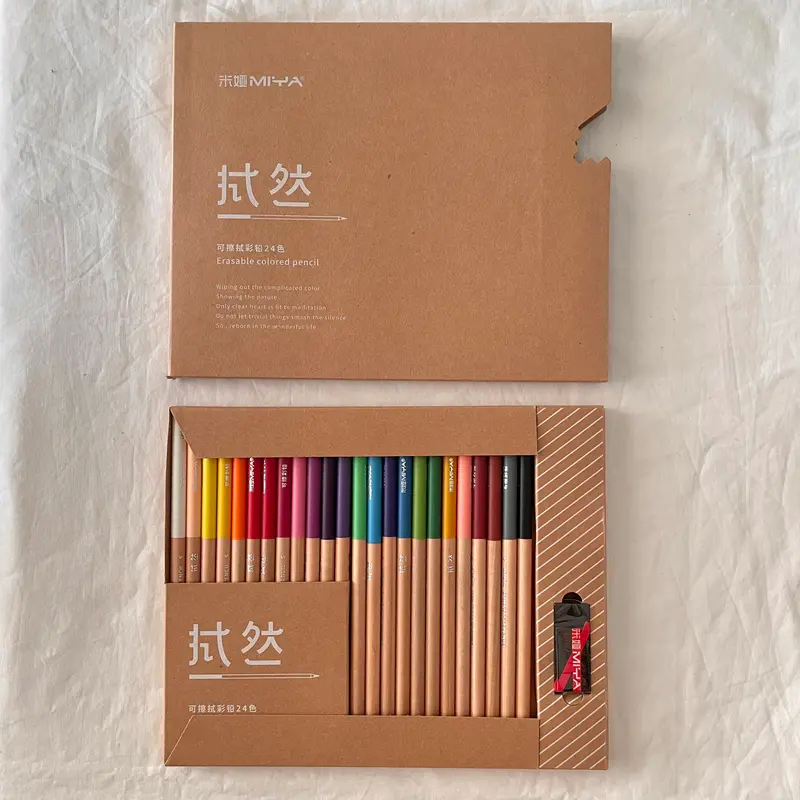 MIYA 24 Erasable Colored Pencils