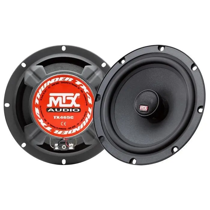 MTX TX465C Haut-parleurs voiture Coaxiaux 2 voies 16,5cm 80W RMS 4 membrane pulpe cŽlulose