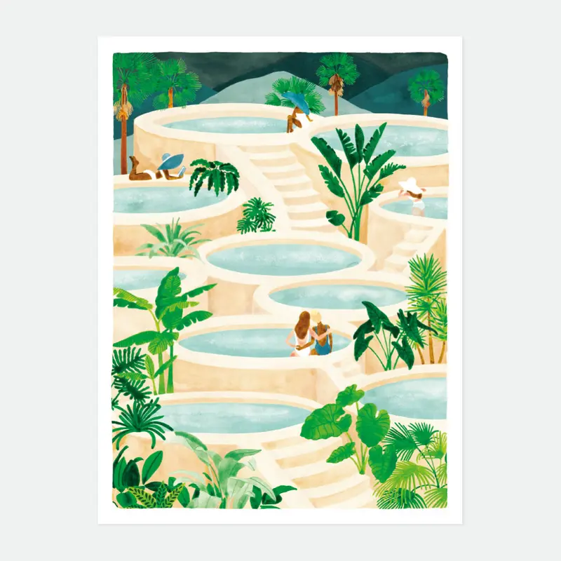 Natural spa - Poster