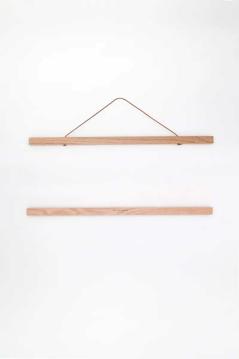 Oak Wooden Magnetic Hanger for posters
