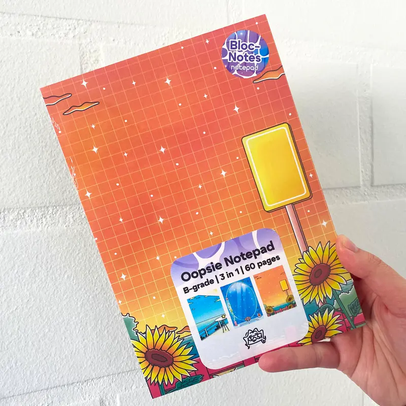 Oopsie A5 Notepad | B-Grade | 3 visuals in 1