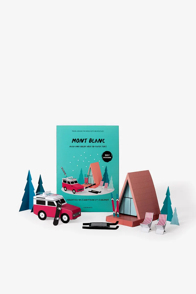 Papercraft 3d - Mont Blanc Idée cadeau enfants loisir créatif