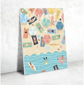 Peinture au numéro - A la plage