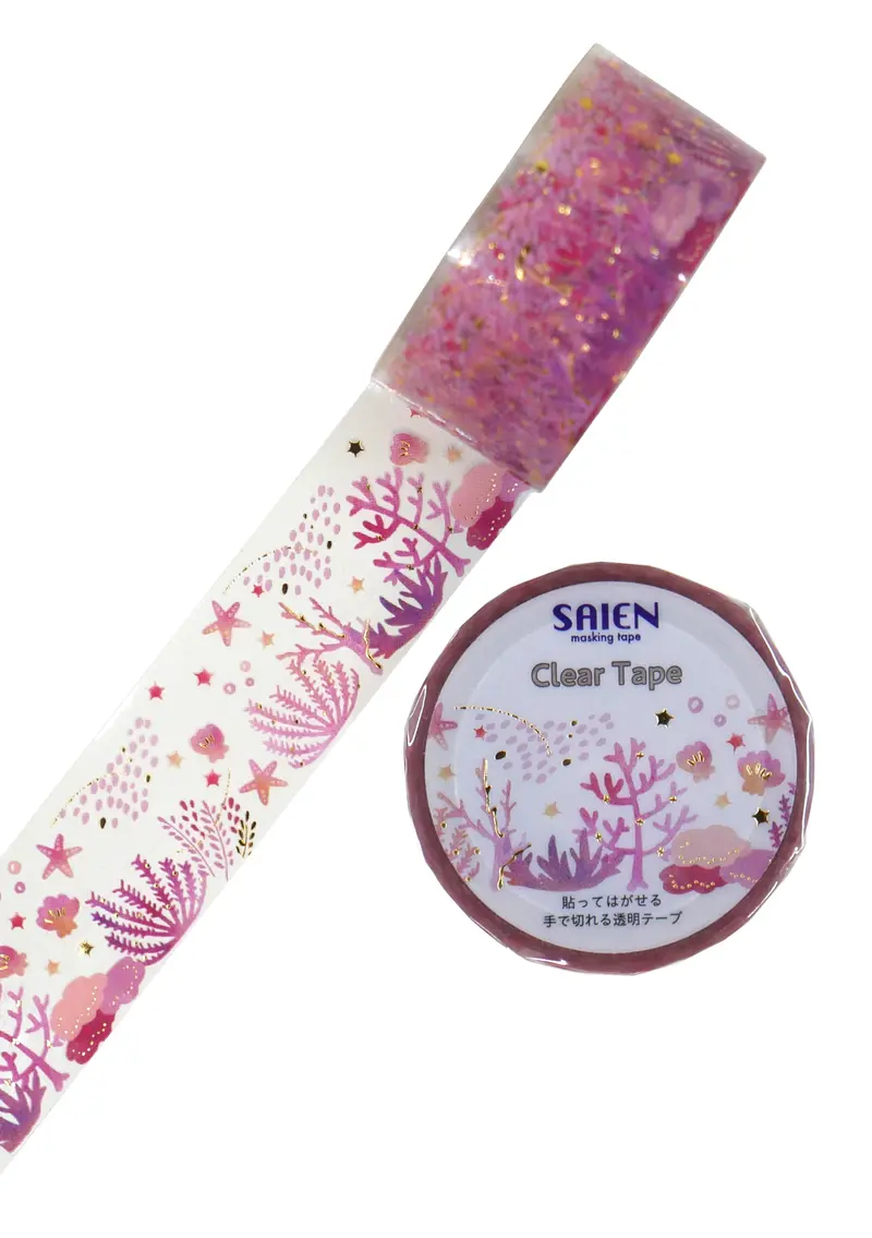 PET tape - Corail rose
