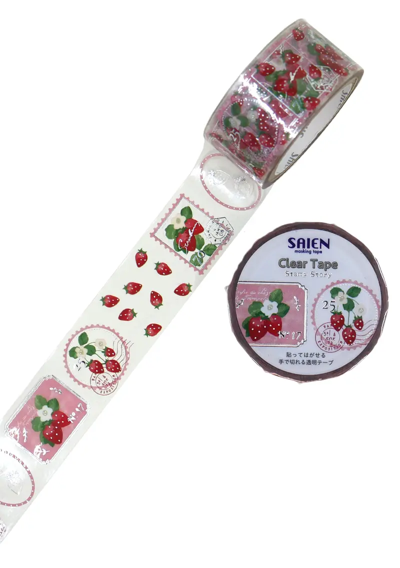 PET tape - Timbre fraise
