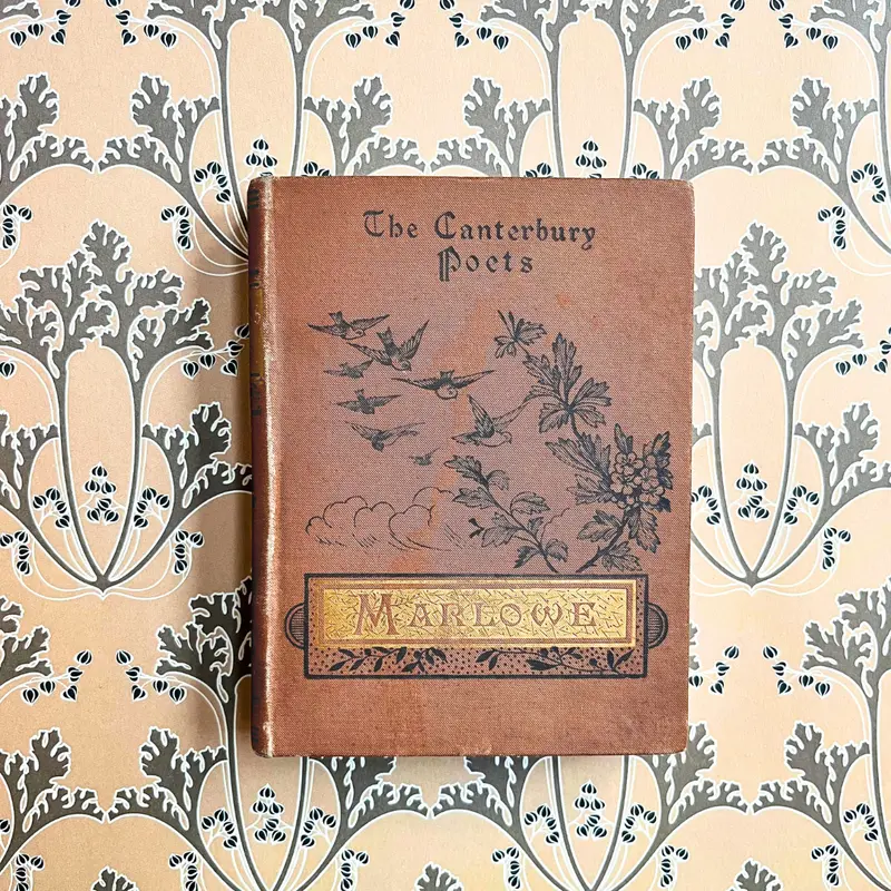 Petit carnet ancien "The Canterbury Poets - Marlowe" (Année 1887)