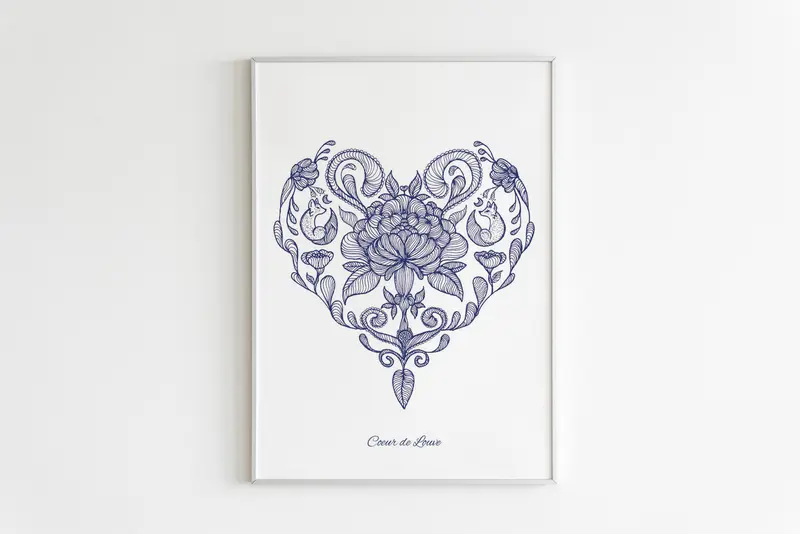 Petite affiche - Cœur de Louve