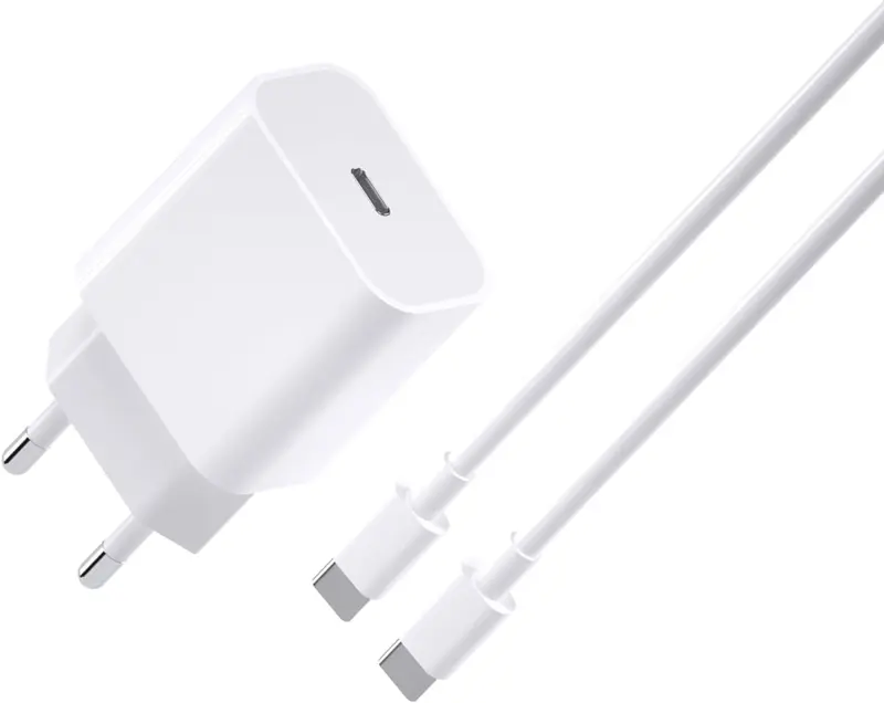 PH26 Chargeur Rapide 20W + câble USB-C Compatible pour Oukitel WP19 Pro (Pack Chargeur + Cable 1M)