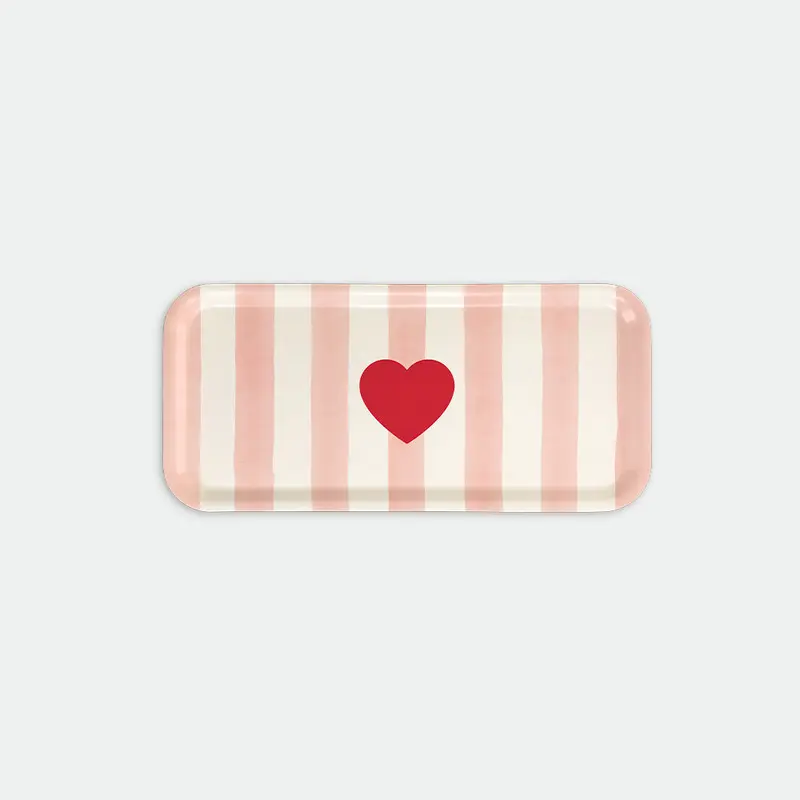 Pink stripes - Coffee Tray