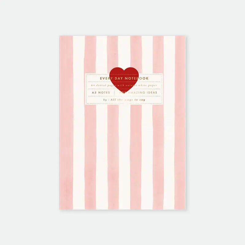 Pink stripes - Notebook A5