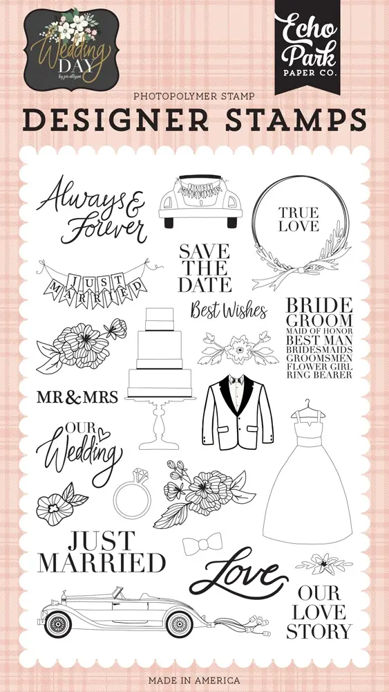 Planche de tampons - Our love story