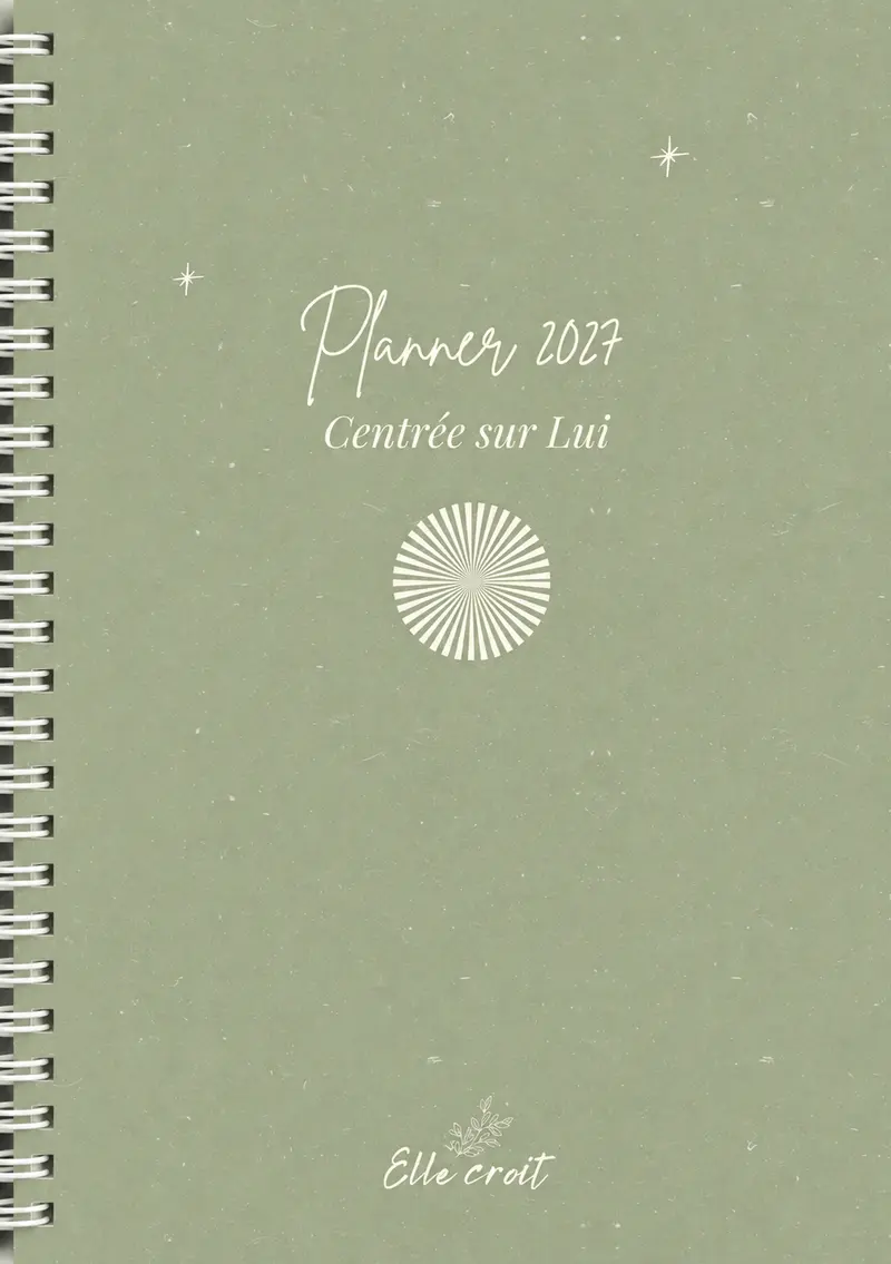 Planner / Agenda 2027 Elle Croit