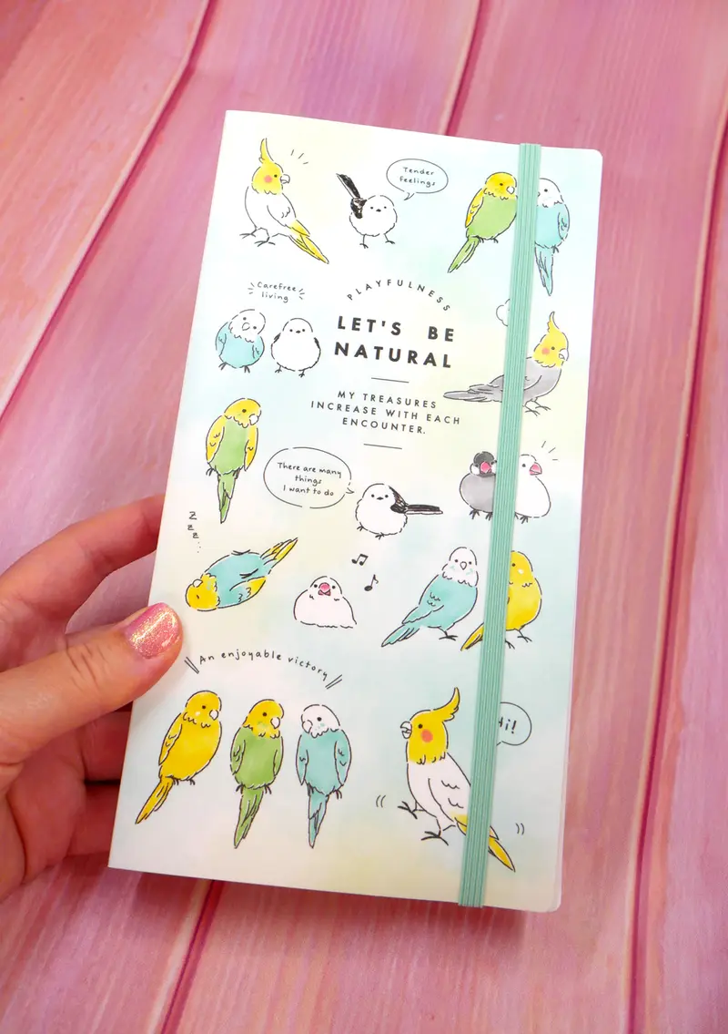 Pochette de rangement pour planches de stickers - Oiseaux