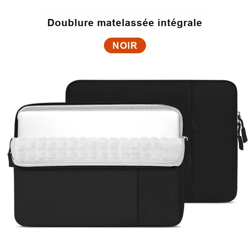 Pochette ordinateur 14 pouces zippée