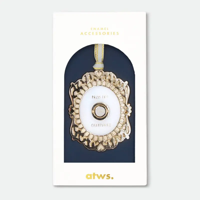 Press for champagne - Christmas ornament