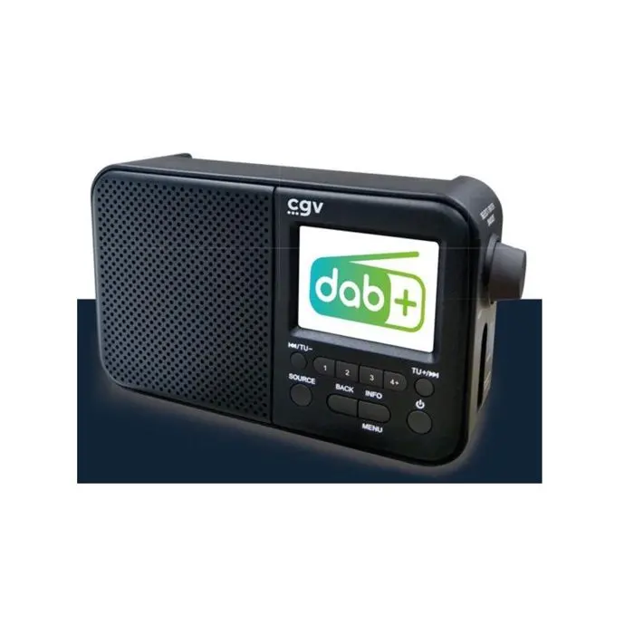 Radio portable DAB+ et FM - CGV - DR7+ - Écran couleur TFT 2,4 - Prise casque - Éco-consommation