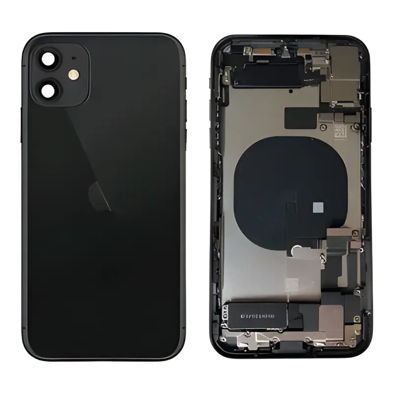 📱 Rear Cover iPhone 11 Noir – Grade A (Pulled) avec petites pièces incluses FIX OFF