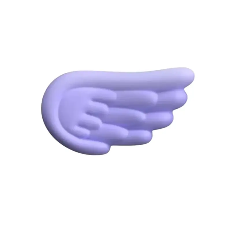 Repose-poignet Souris Ange Violet