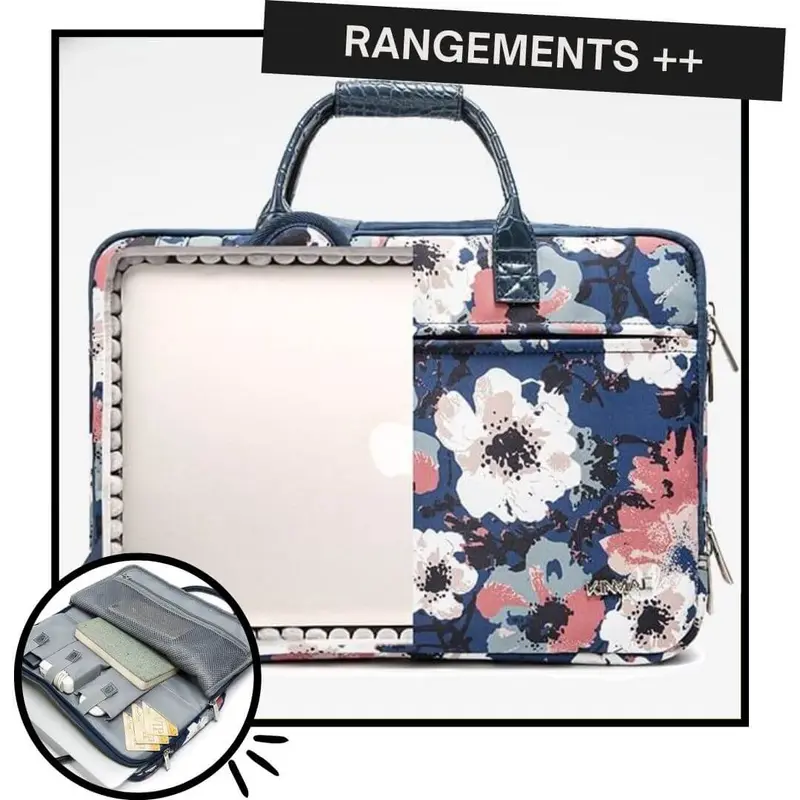 Sac Ordinateur Femme Florale