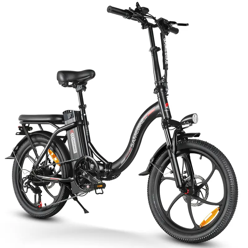 SAMEBIKE CY20-IT Electric Bike - 350W Motor 36V13AH Battery 35KM Range Mechanical Disc Brakes - Black