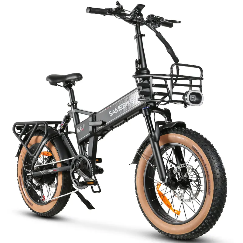 SAMEBIKE XWLX09-II Electric Bike - 1000W Motor 48V15AH Battery 65KM Range Hydraulic Disc Brakes - Black
