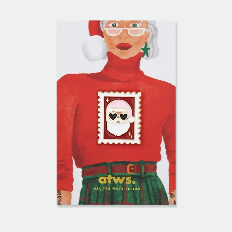 Santa Stamp - Pins