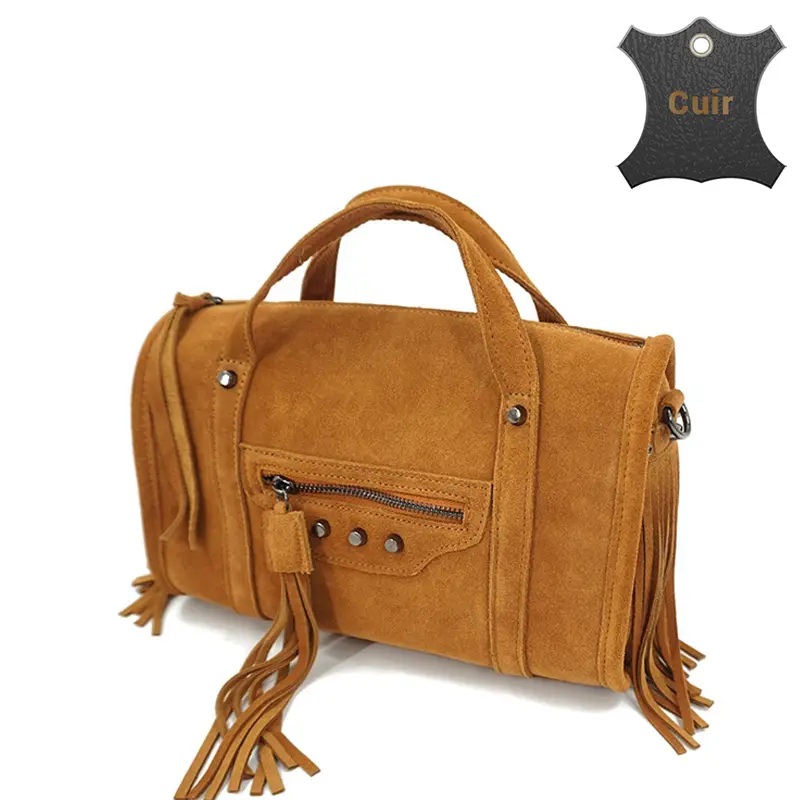 Savanah sac à main cuir velours