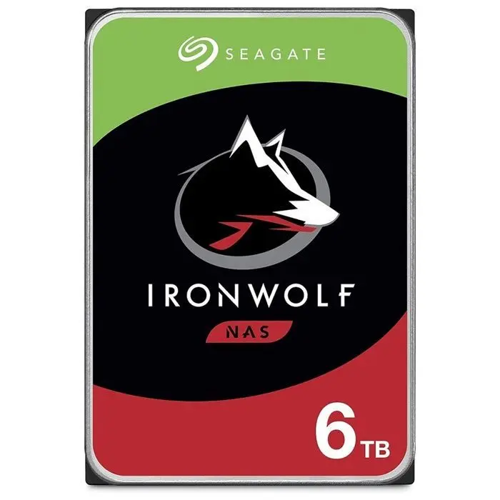 SEAGATE - IronWolf ST6000VNA06 - Disque dur interne - 6 To - 3,5 - Serial ATA-600 - 7200 Tours/min - 600 Mo/s
