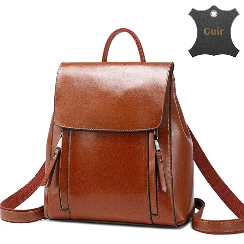 Skive sac à main sac à dos cuir