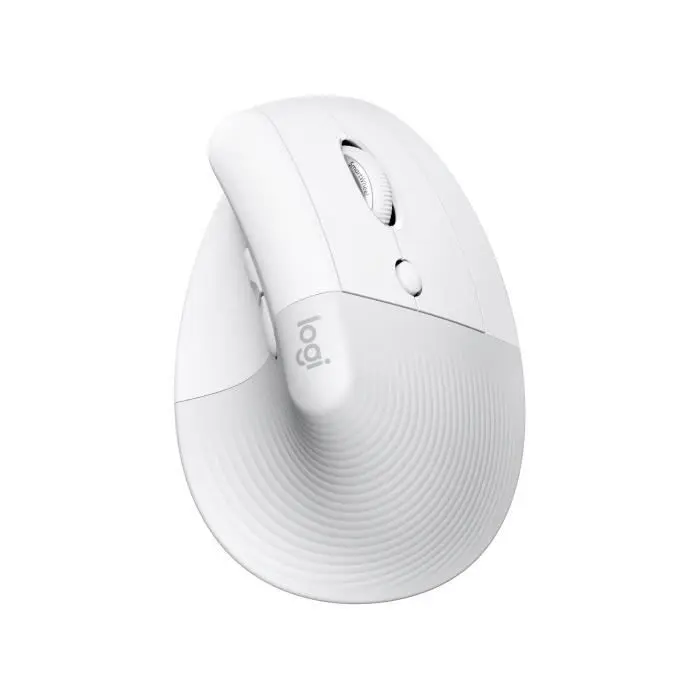 Souris - Sans Fil - Logitech - Lift Ergonomique Verticale - Blanc - Droitier - Pour Mac