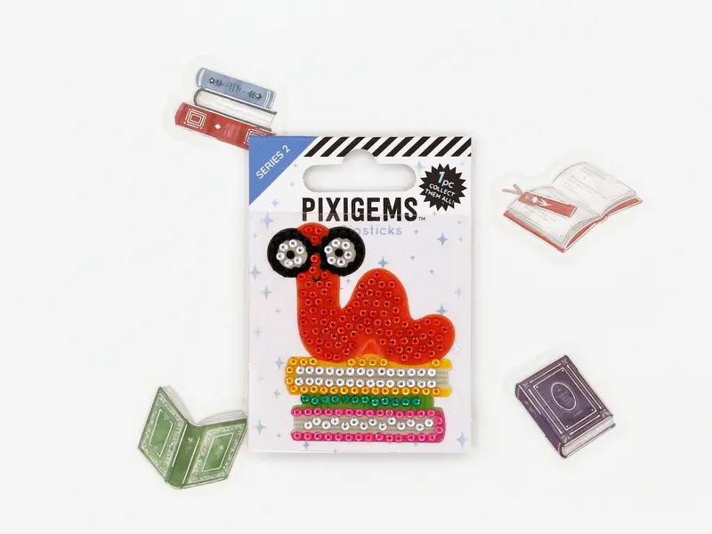Sticker Pixigems | Dévoreur de livres