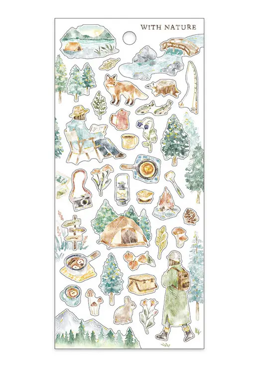 Stickers - With Nature - Randonnée dans la forêt